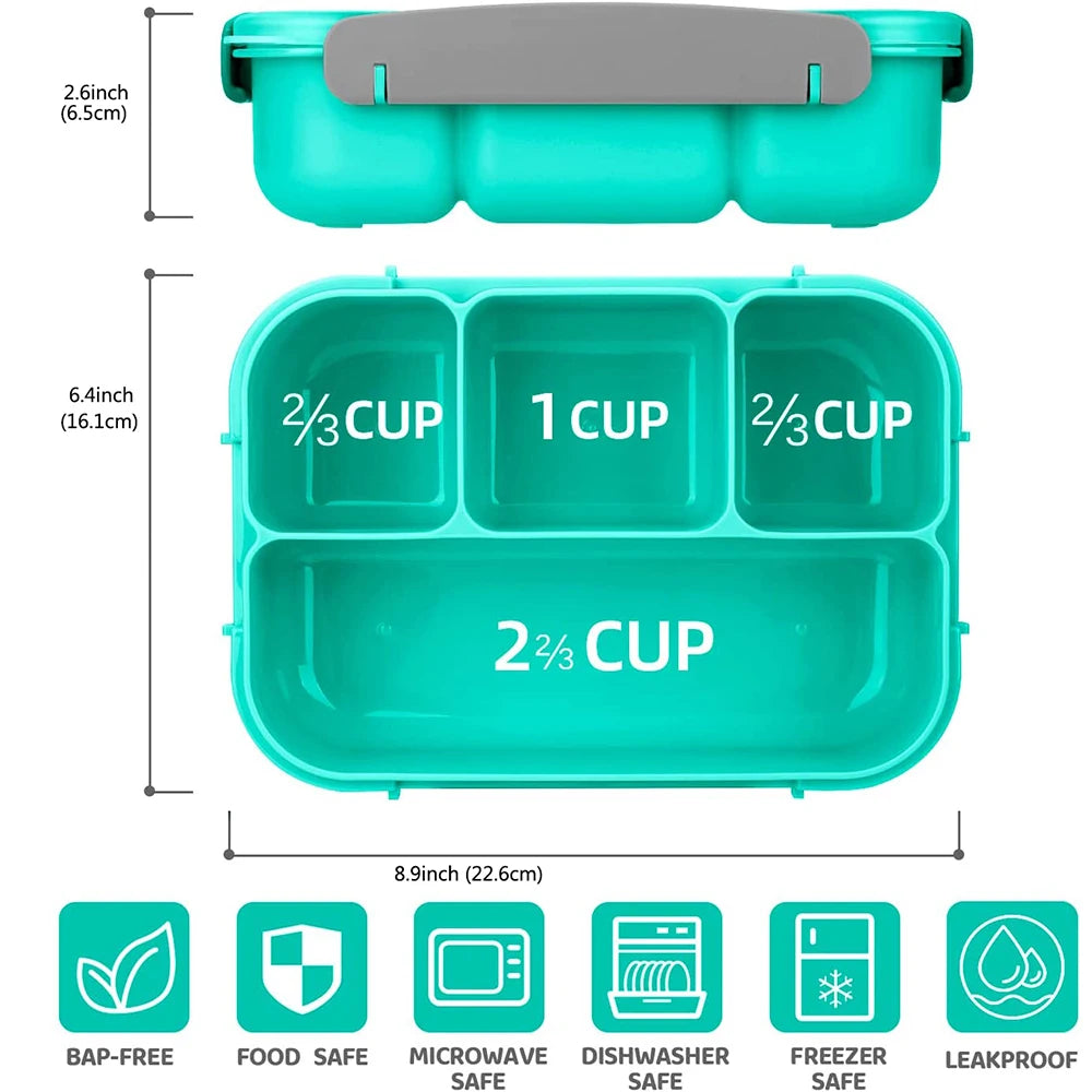 Leak-Proof BPA Free Bento Box for Kids